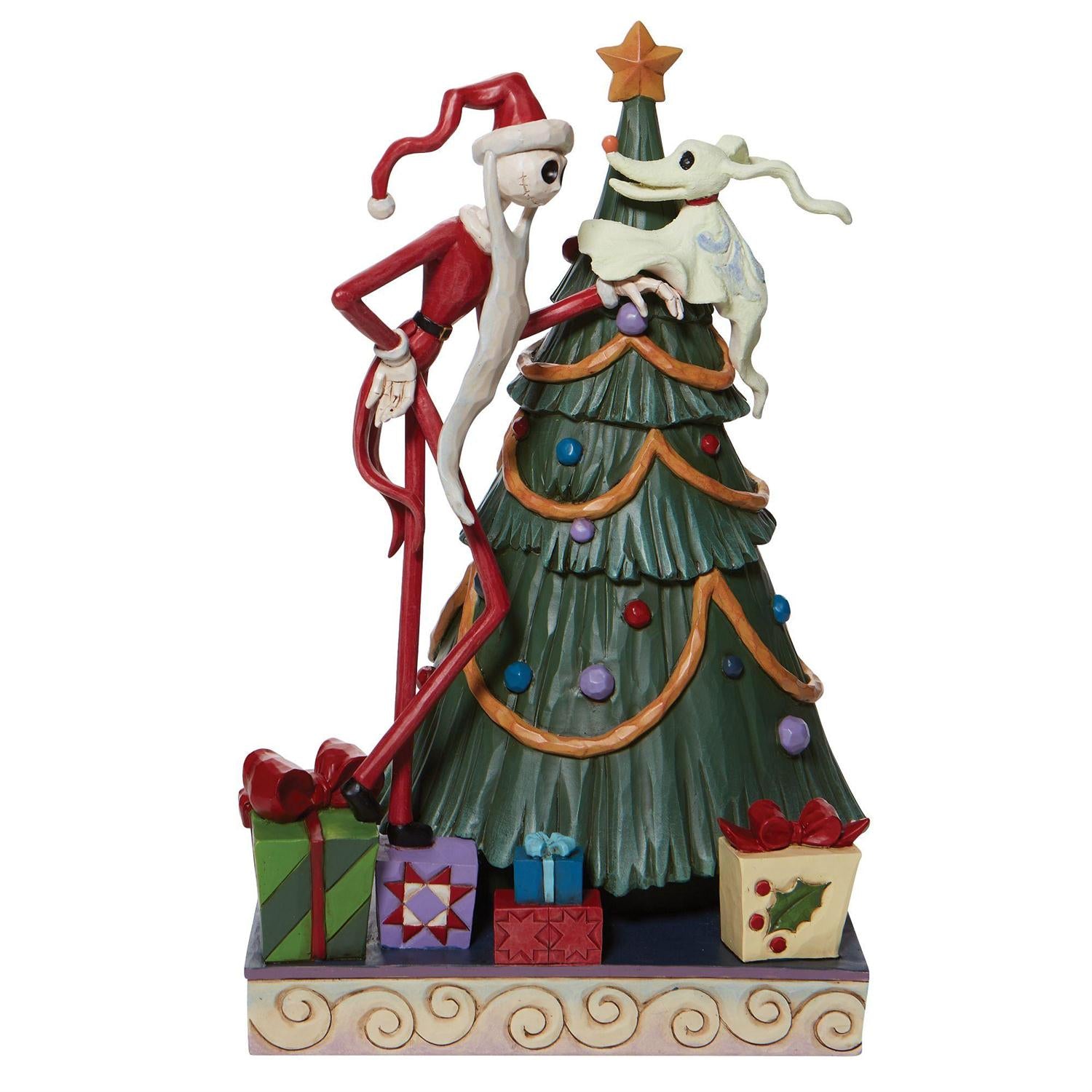 Santa Jack and Zero with Tree- By Jim Shore image 0