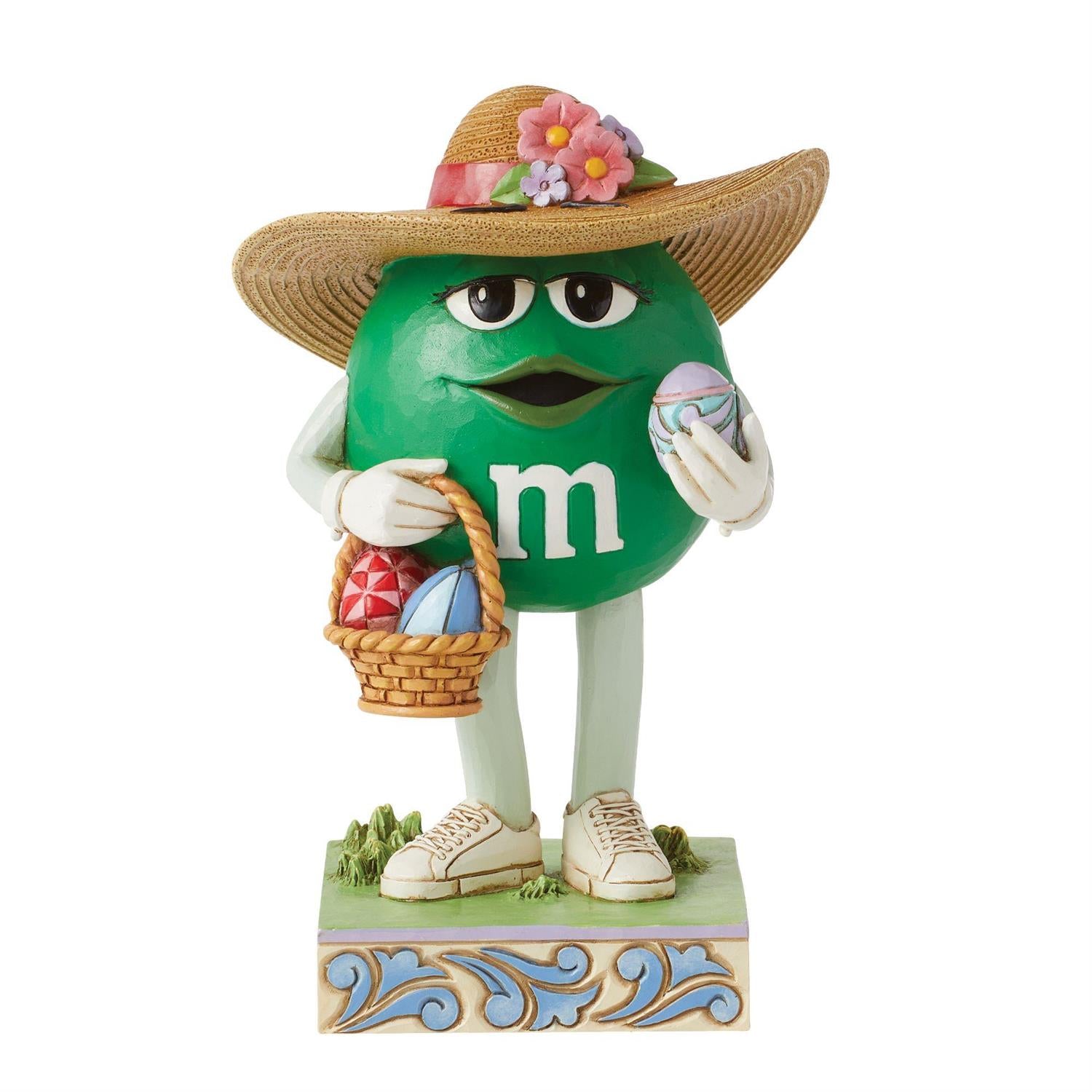 M&M'S Green Character w/Basket- by Jim Shore image 0