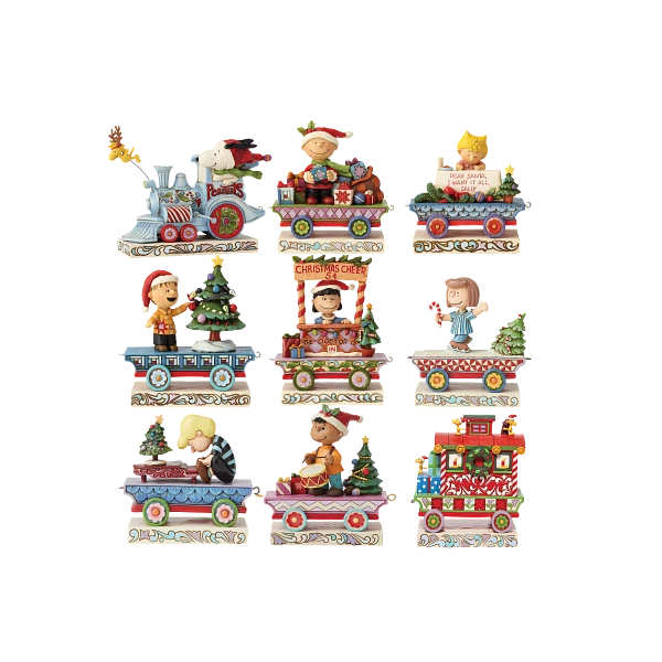 Set Of 9 Peanuts Train