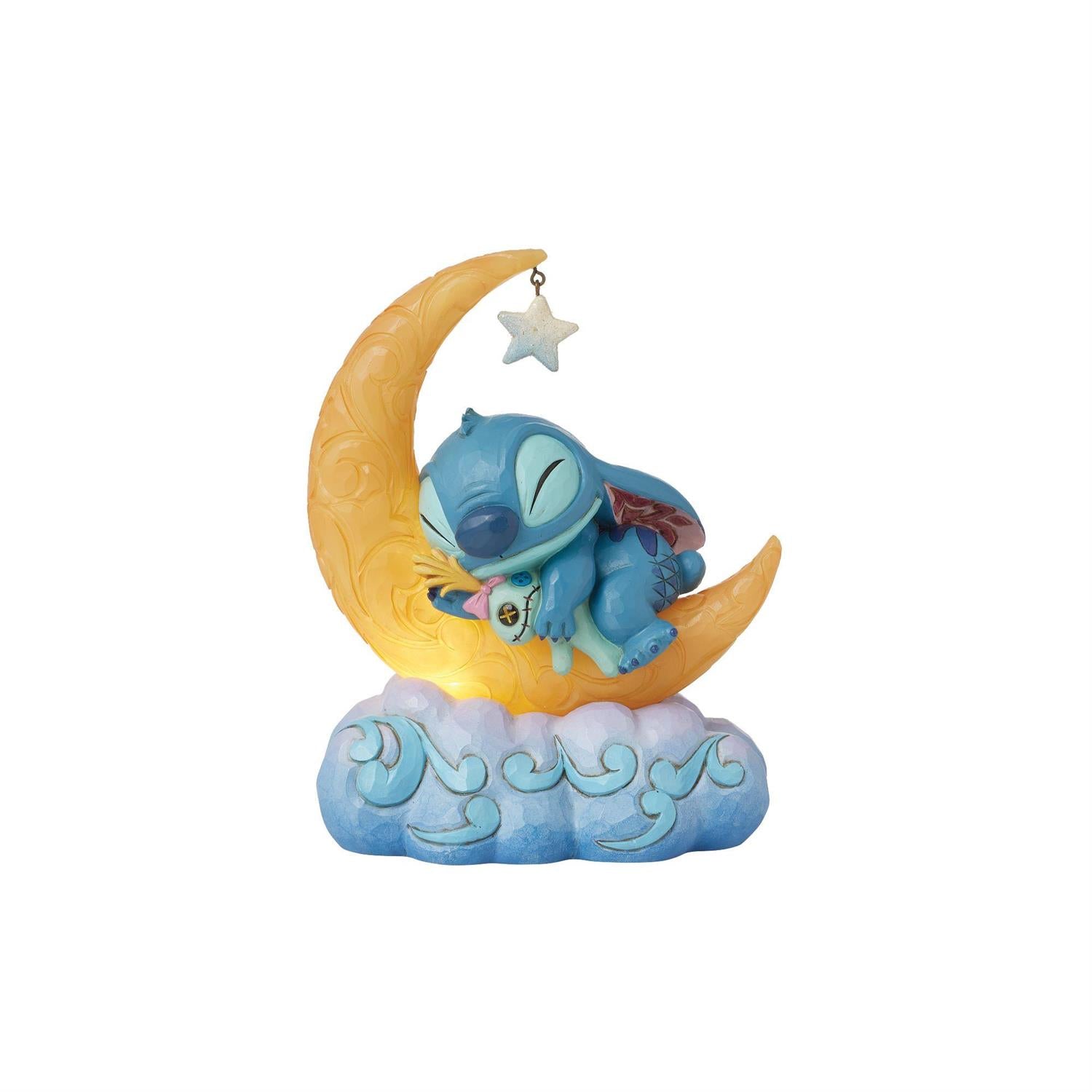 Stitch & Scrump on LED Moon - by Jim Shore image 0