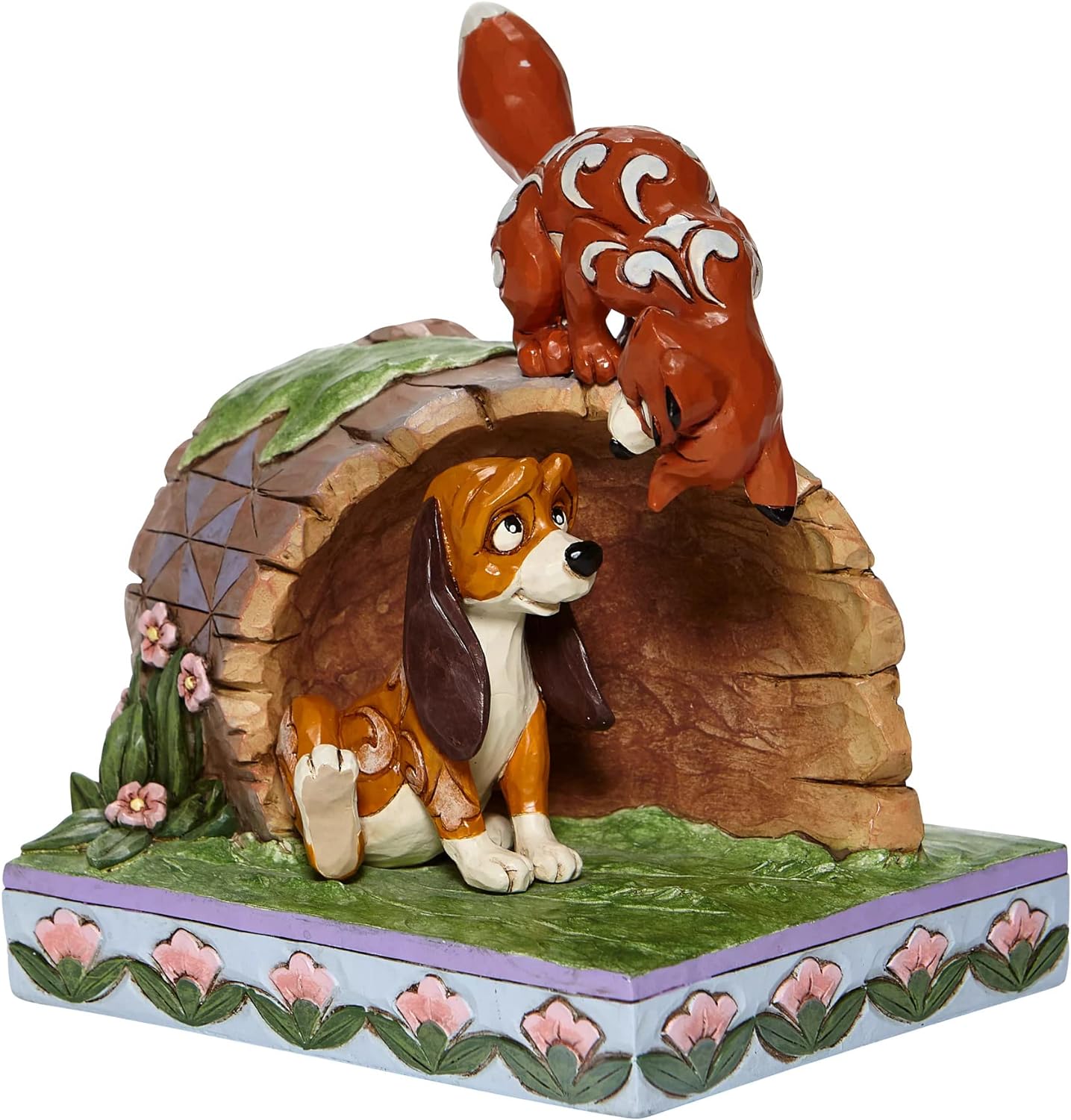 Fox and Hound on Log- by Jim Shore image 0