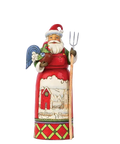 Santa With Farm Scene
