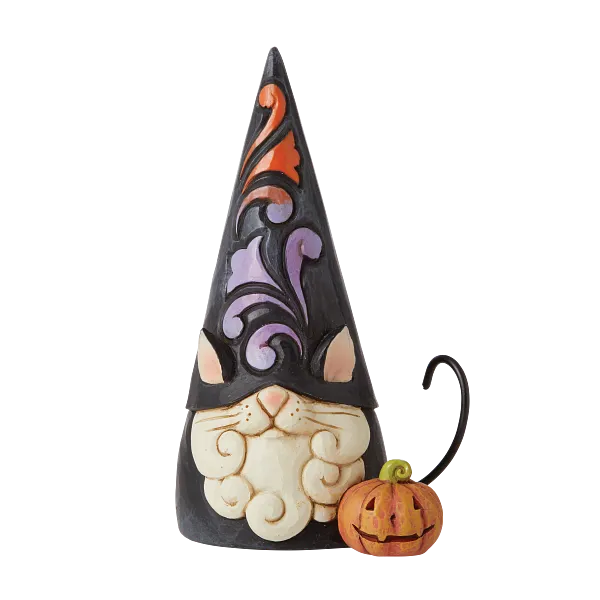 Figurine Black Cat Gnome