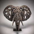 Edges Elephant Bust With Stand