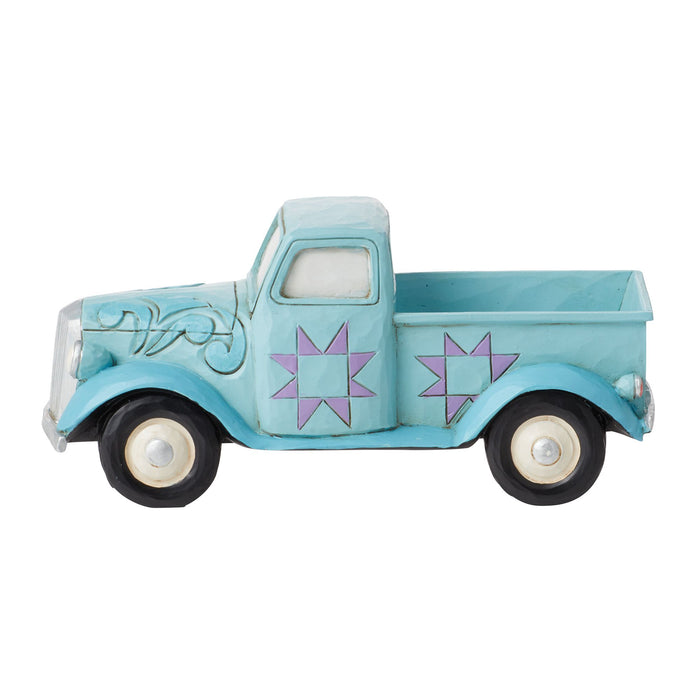 Figurine Blue Pickup Truck Mi