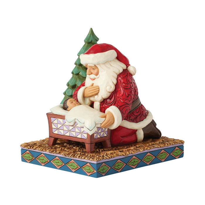 Santa Kneeling