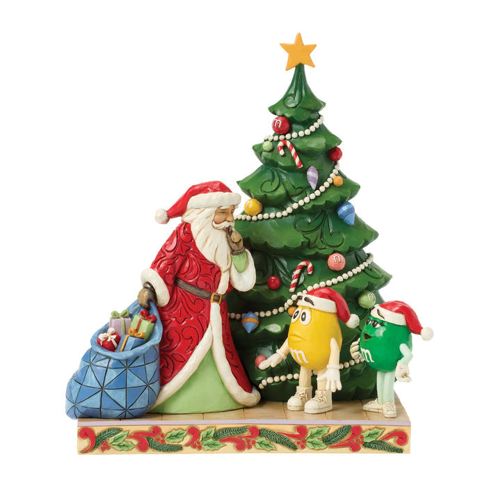 Figurine Santa With Green And Yellow Mm