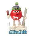 Red Holding Skis