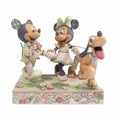 White Woodland Mickey & Minnie- by Jim Shore image 0