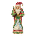 Christmas Keepsake Traditional Nutcracker Santa Holding Tree