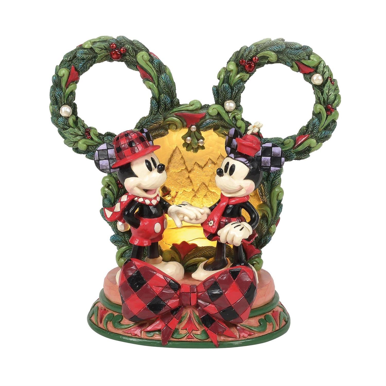 Mickey & Minnie LED Diorama - by Jim Shore image 0