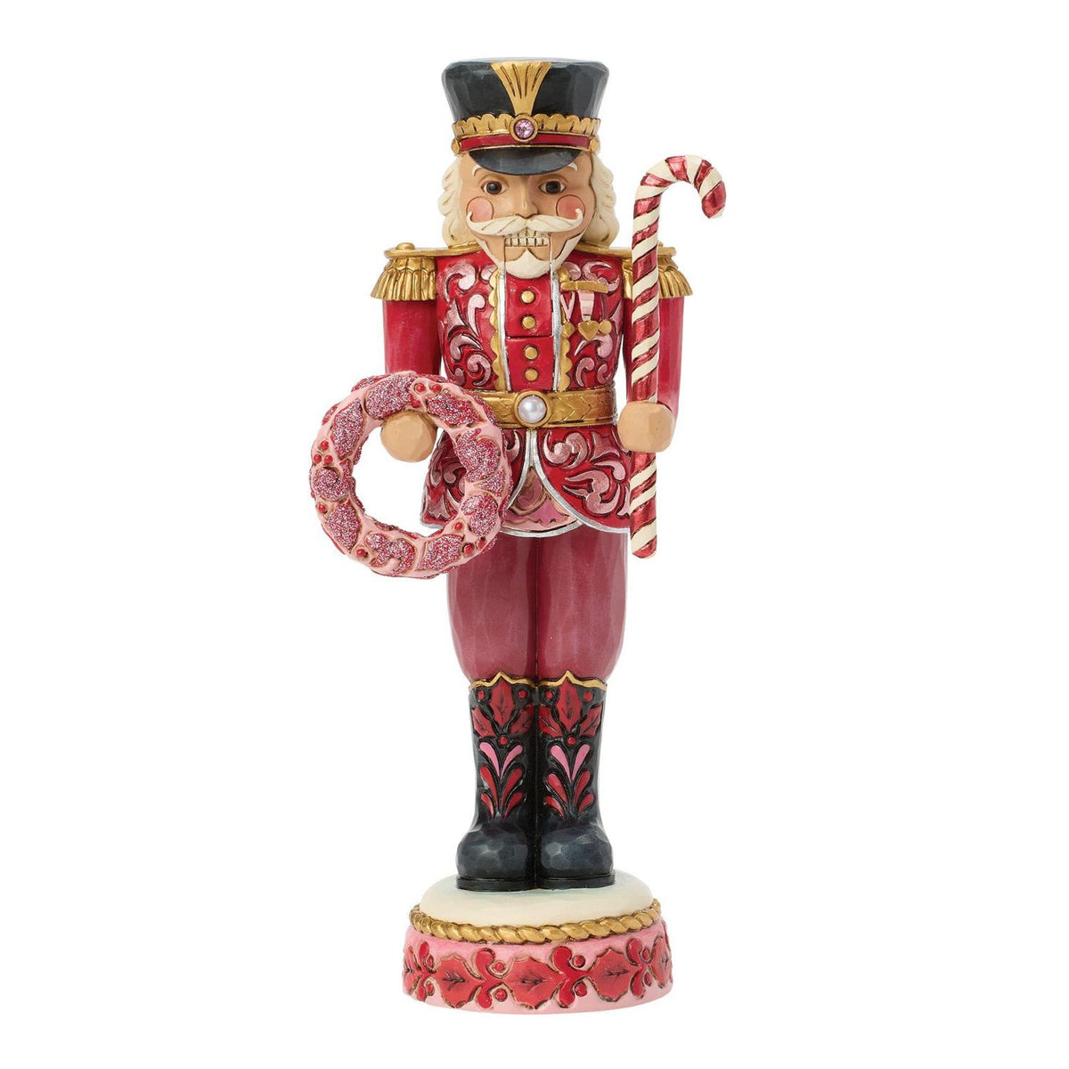 Candy Cane Guard Nutcracker Toy Soldier