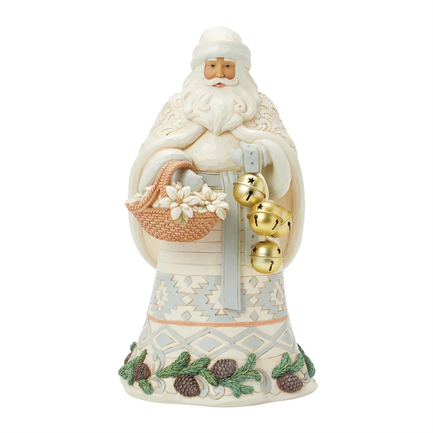 Woodland Santa Bkt and Bells Figure - by Jim Shore image 0
