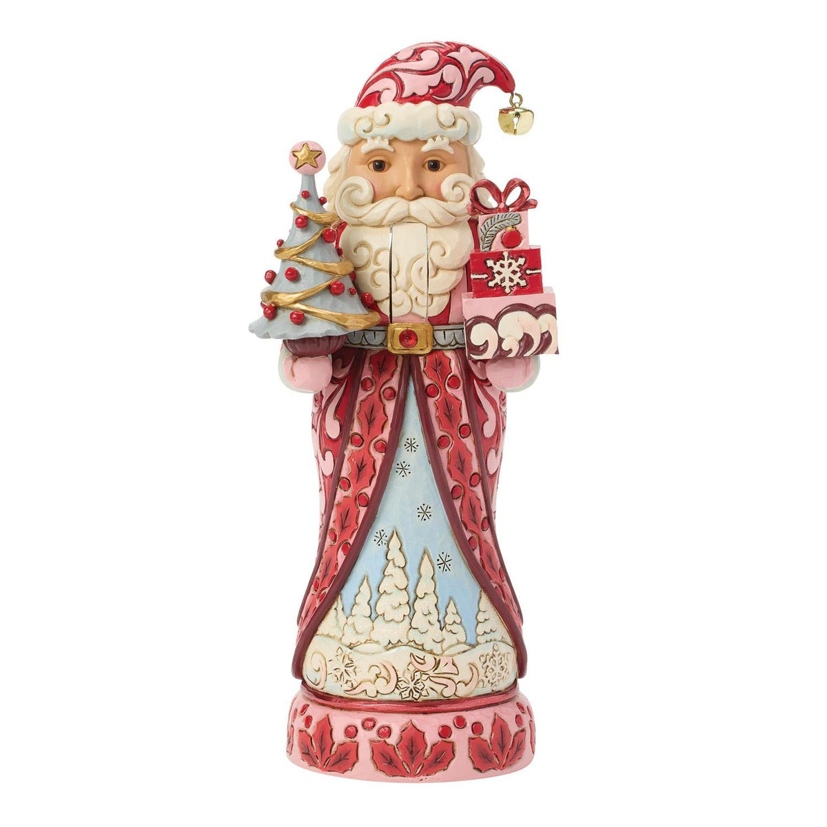 Heart of the Holidays Nutcracker Santa Holding Tree